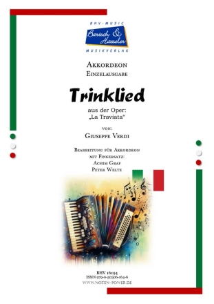 Trinklied (La Traviata) fr Akkordeon Einzelausgabe