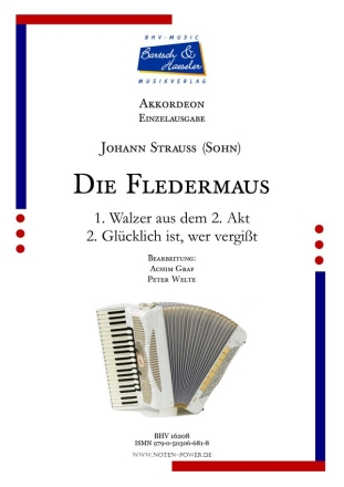 Die Fledermaus fr Akkordeon Einzelausgabe