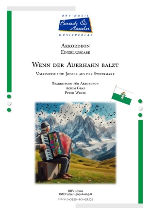 Wenn der Auerhahn balzt fr Akkordeon Einzelausgabe
