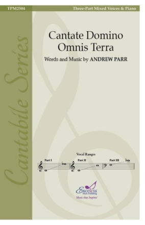 Cantate Domino Omnis Terra Gemischter Chor mit Begleitung Chorpartitur
