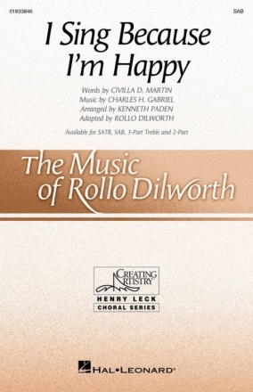 I Sing Because I'm Happy Gemischter Chor mit Begleitung Chorpartitur