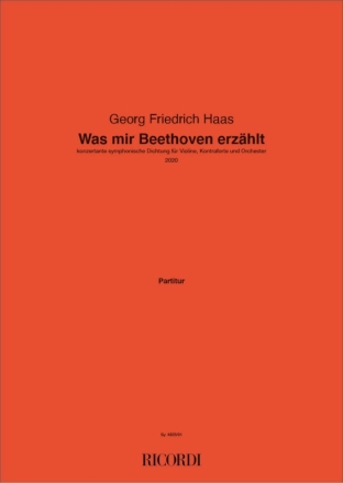 Was mir Beethoven erzhlt Orchester mit Solo Partitur