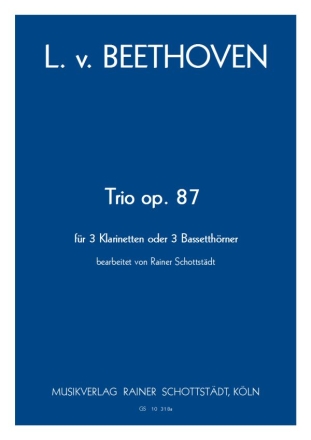 Trio B-dur (F-dur) op. 87, arr. R.Schottstdt 3 Cl (3 Bh)