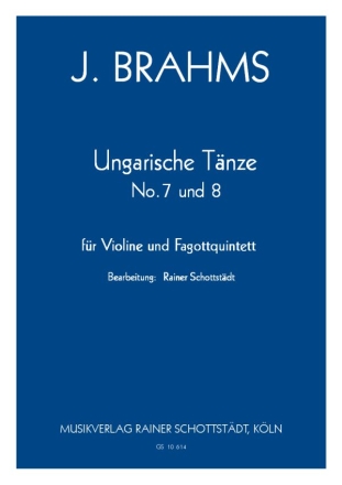 Ungarische Tnze 7 und 8, arr. R.Schottstdt Vl, 4 Fg, Kfg