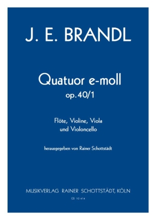 Quatuor e-moll op. 40/1, hrsg. R.Schottstdt Fl,Vl,Vla,Vcl