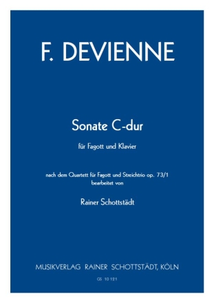 Sonate C-dur nach dem Quartett fr Fagott und Streichtrio op. 73/1, arr. R.Schottstdt Fg + Klavier