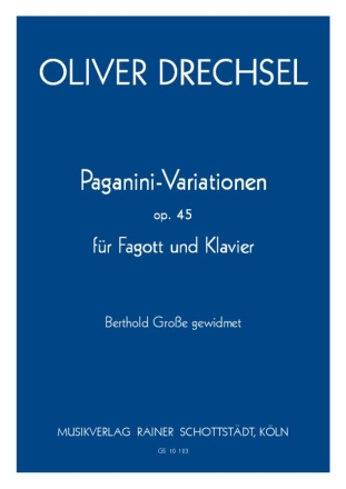 Paganini-Variationen op. 45 Fg + Klavier