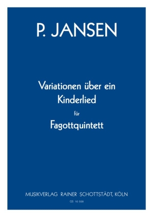 Variationen ber ein Kinderlied, hrsg. R.Schottstdt 4Fg,Kfg