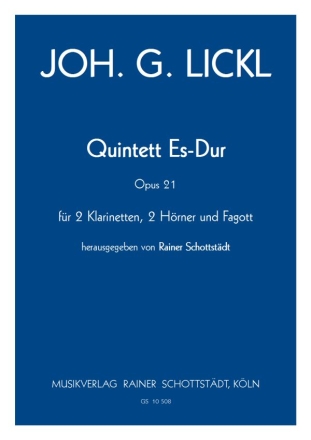 Quintett Es-dur op.21, hrsg. R.Schottstdt 2Cl,2Hrn,Fg