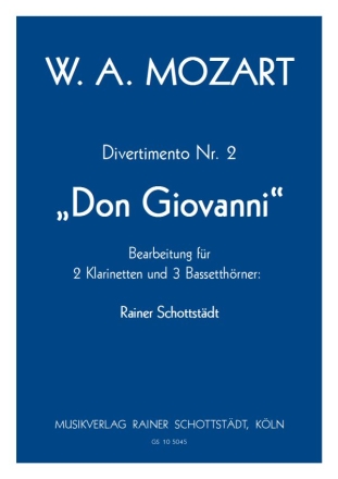 Divertimento Don Giovanni Nr.2 2Cl,3Bh, inkl. Bcl statt 3.Bh