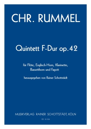 Quintett F-dur op.42, hrsg. R. Schottstdt Fl,Eh,Kl,Bh,Fg