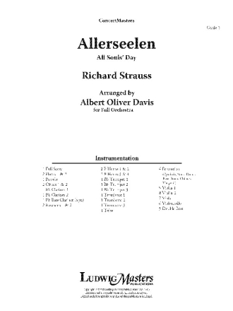 Allerseelen (f/o sc) Full Orchestra