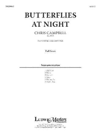 Butterflies At Night (s/o sc) Full Orchestra