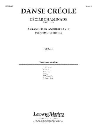 Danse Creole (s/o) String Orchestra