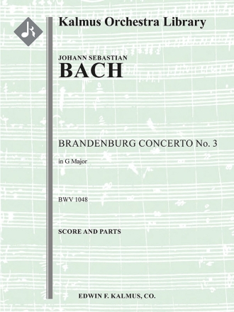 Brandenburg Concerto No 3 in G (s/o) String Orchestra
