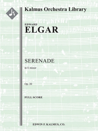 Serenade in E minor, Op. 20 (s/o sc) String Orchestra