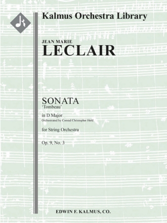 Sonata in D for String Orchestra (score) Scores