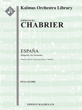 Espana Rhapsody (f/o sc) Full Orchestra