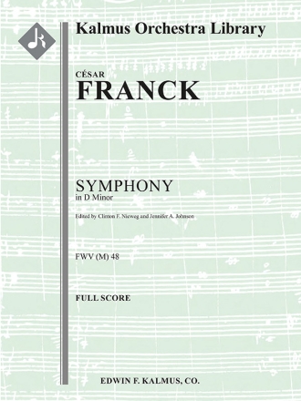 Symphony in Dm, FWV (M). 48 (f/o sc) Full Orchestra