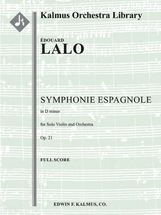 Symphonie Espagnole, Op. 21 (f/o sc) Full Orchestra