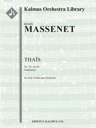 Meditation from Thais (f/o sc) Full Orchestra