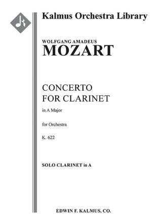 Concerto for Clarinet in A (f/o) Full Orchestra