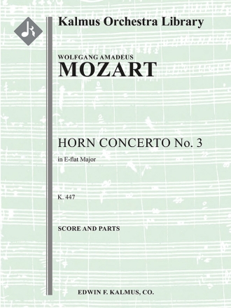 Horn Concerto No. 3 in Eb (f/o) Full Orchestra