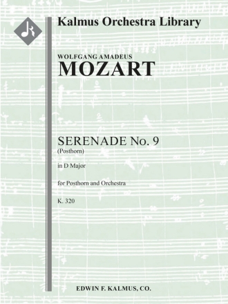 Serenade No. 9 in D, K. 320 (f/o sc) Scores