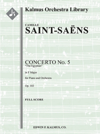 Piano Concerto No 5 in F (f/o sc) Full Orchestra