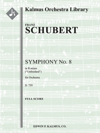 Symphony No. 8 in Bm (f/o sc) Full Orchestra
