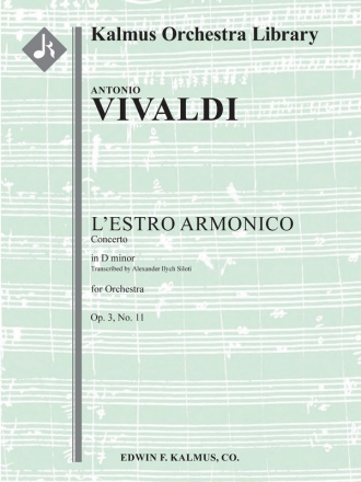 L'Estro Armonico, Op. 3, No. 11 (f/o sc) Scores