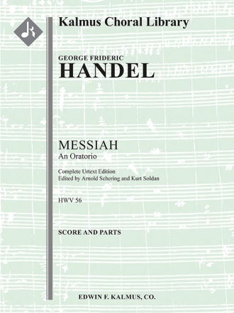 Messiah, HWV 56 (complete Urtext) (f/o) Full Orchestra