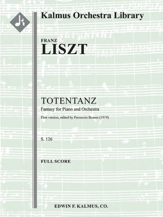 Totentanz, S. 126 (f/o sc) Full Orchestra