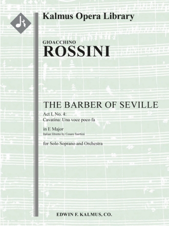 Barber of Seville Act 1 No 4 Cavatina Full Orchestra