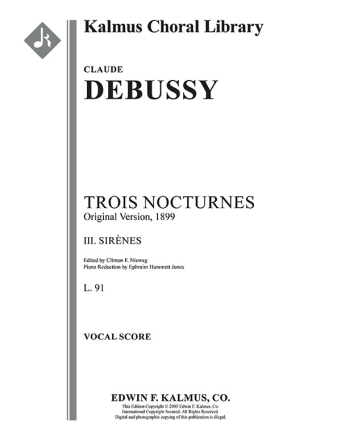 Trois Nocturnes No 2. Sirenes (fo sc) Full Orchestra