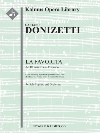 O mio Fernando (soprano) Score Scores