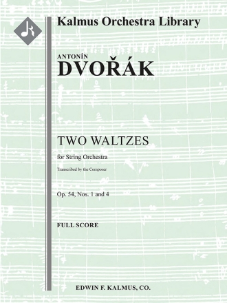Two Waltzes, Op.54 (s/o sc) String Orchestra