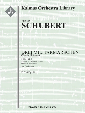 Drei Militarmarschen (cond sc) Scores