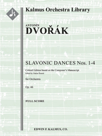 Slavonic Dances Op 46 Nos. 1-4 (f/o sc) Full Orchestra