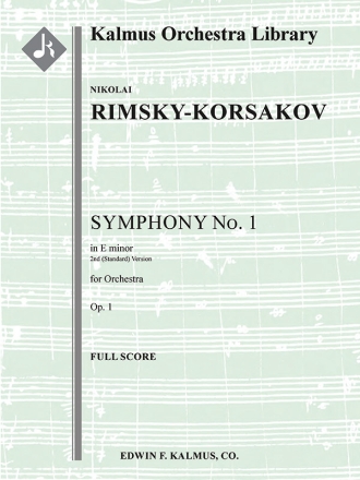 Symphony No. 1 in Em (f/o sc) Full Orchestra