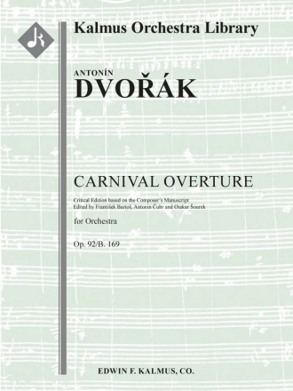 Carnival Overture Op. 92/B. 169 (f/o sc) Scores