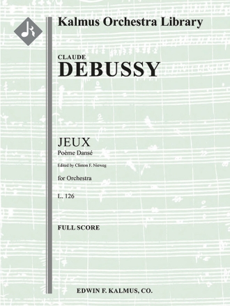 Jeux: Poeme Danse (compl f/o sc) Full Orchestra