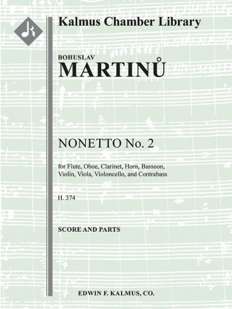Noneto No. 2, H. 374 (f/o) Full Orchestra