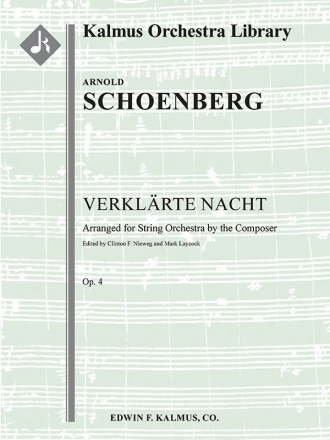 Verklaerte Nacht, Op. 4 (str 7et sc) String ensemble