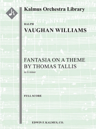 Fantasia on Theme by T Tallis (f/o sc) Full Orchestra