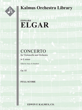 Cello Concerto in Em, Op. 85 (f/o sc) Full Orchestra