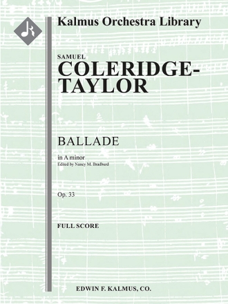 Ballade in A minor, Op. 33 (f/o sc) Full Orchestra