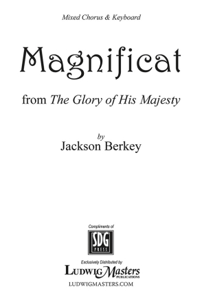 Magnificat (Glory of His Majesty) SATB Mixed voices