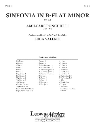 Sinfonia in B-flat minor (c/b sc) Symphonic wind band