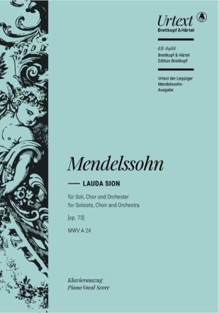 Lauda Sion op.73 MVW A 24 fr Soli, gem Chor und Orchester Klavierauszug (la)